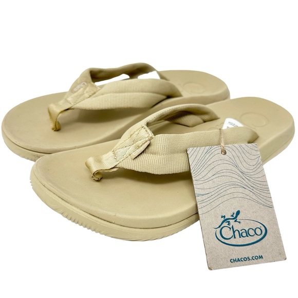 Chaco Chillos Flip Tube Flop Taos Taupe Sandals Womens Size 5 NWT - Picture 1 of 4